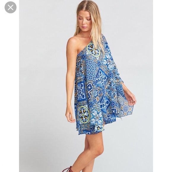 Zsa Pool Azul Tile Dress 